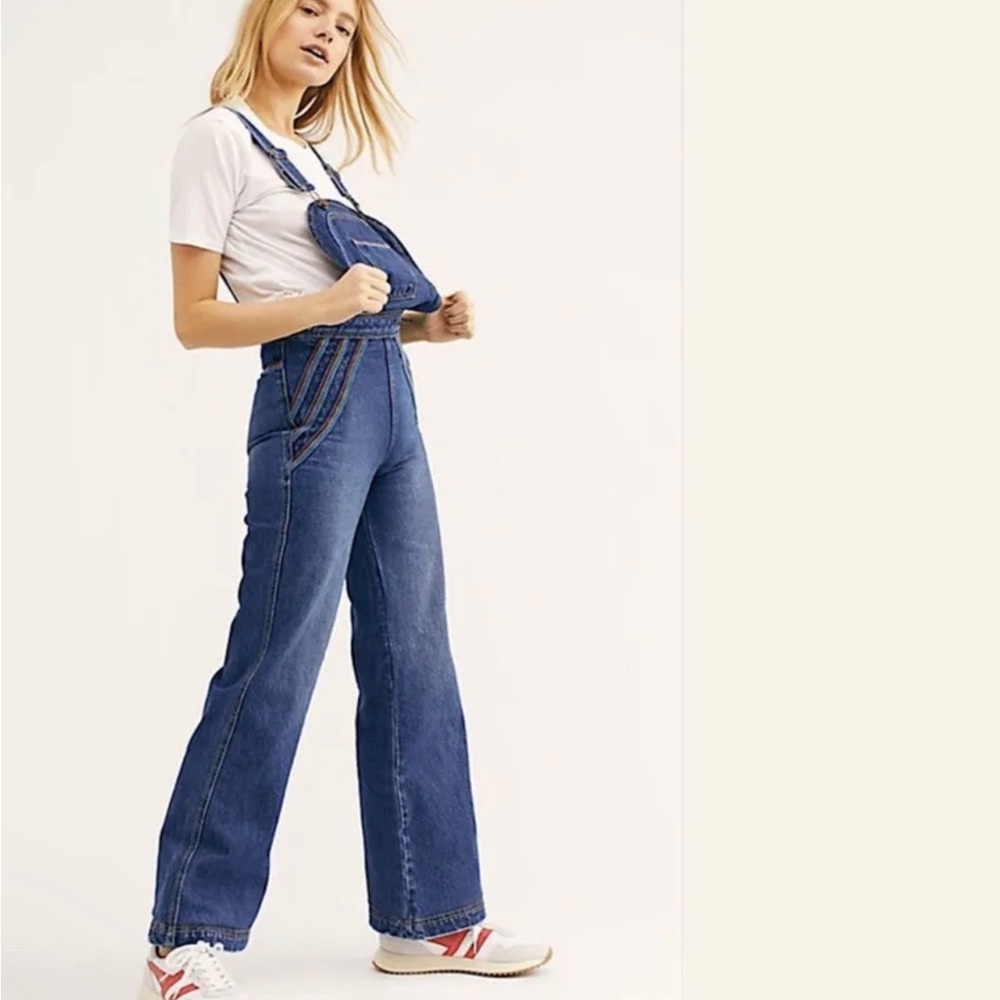 Free People Chasing Rainbows overall